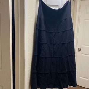 black long skirt ...